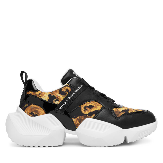 Sneakersy Versace Jeans Couture 80VA3SU7 ZSE19 G89 Czarny - kobiece