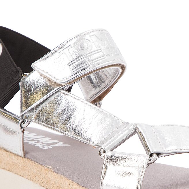 Espadrilles Tommy Jeans Fresh Modern Metallic Sandal EN0EN00218
