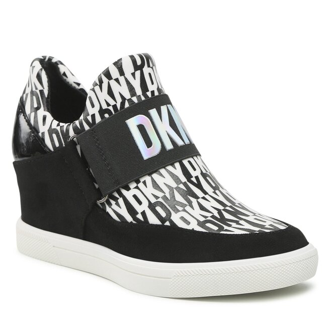 Sneakers DKNY Cosmos K4254239 Black/White Black/White imagine noua gjx.ro