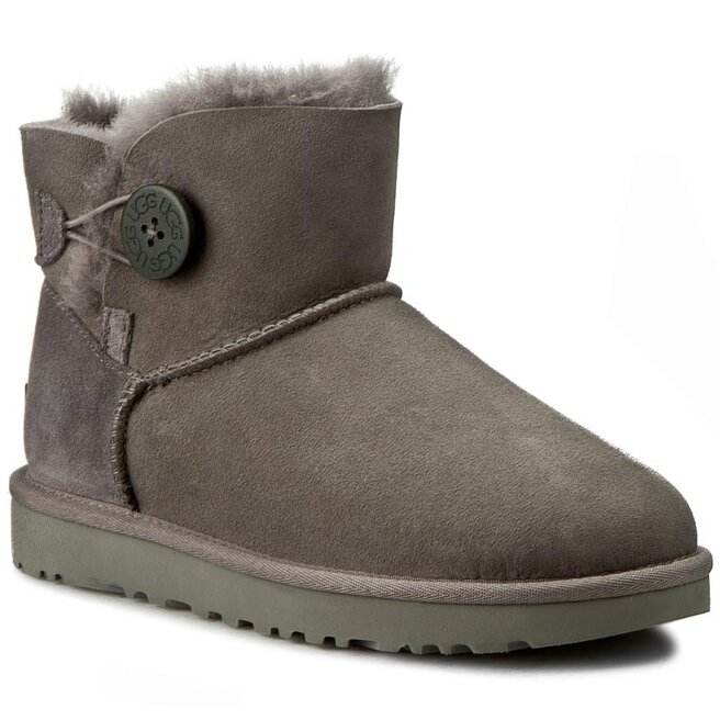 Pantofi Ugg W Mini Bailey Button II 1016422 W/Grey