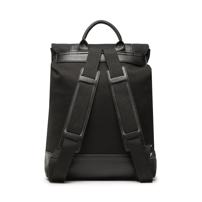 Les Deux Mochila Les Deux Block Leather Crossbody Bag Black/Black 100100