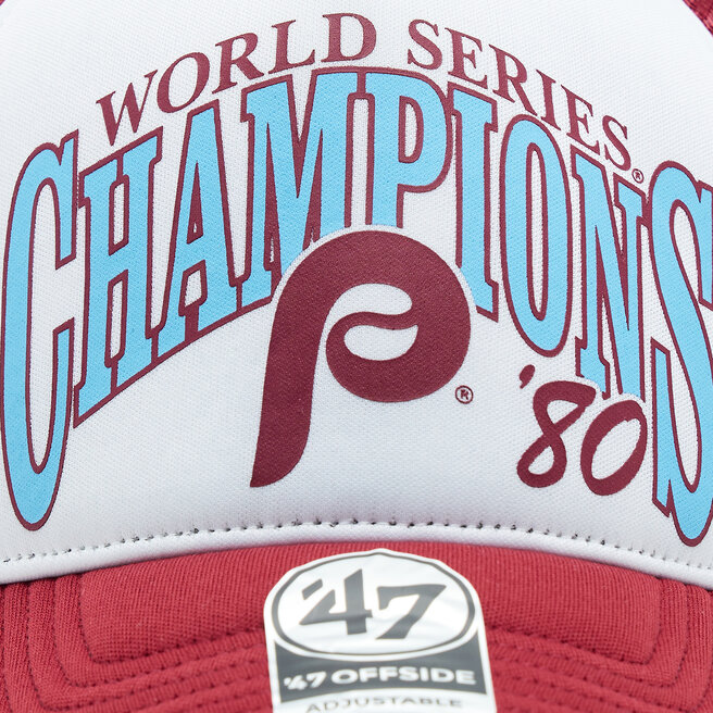 47 Brand Șapcă 47 Brand MLB Philadelphia Phillies Foam Champ '47 Offside DT BCWS-FOAMC19KPP-CA80 Cardinal