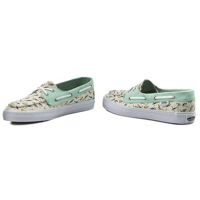 Tennis Vans Chauffette Sf VN0004K8IK4 Gsmr Grn Clsc Wh Swimmers