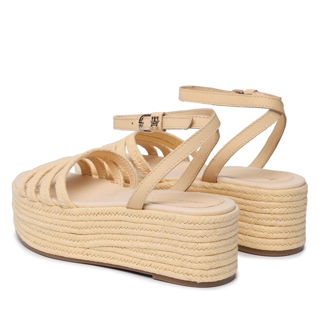 Tommy Hilfiger Espadrilky Tommy Hilfiger Essenital Flatform Sandal FW0FW07161 Spring Peach AAY