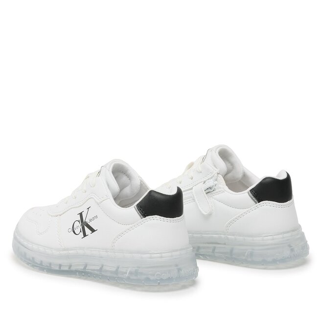 Calvin Klein Jeans Sneakers Calvin Klein Jeans Low Cut Lace Up Sneaker V3X9-80554-1355100- M White 100-