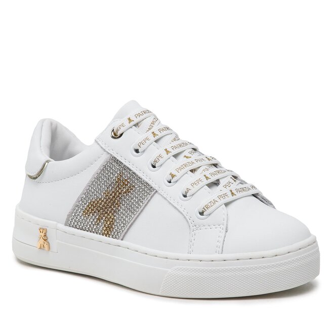 Patrizia Pepe Сникърси Patrizia Pepe PJ212.27 M Bianco/Platino