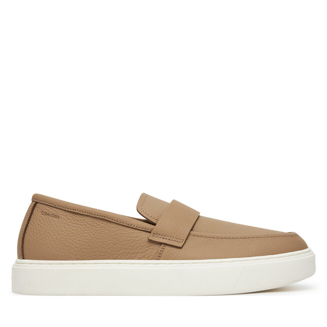Mokasyny Calvin Klein Moccasin Lth Unlined - Brązowy