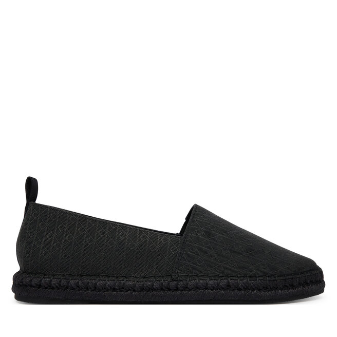 Espadryle Calvin Klein Espadrille Aop Cv HM0HM02231 Czarny - męskie