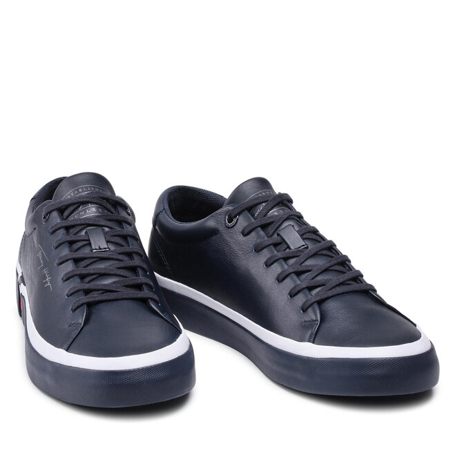 Snīkeri Tommy Hilfiger Corporate Modern Vulc Leather FM0FM03727 Desert Sky  DW5 • Eapavi.lv