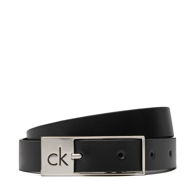 Pasek Damski Calvin Klein Ck Cut Square Buckle 2.0 - Czarny