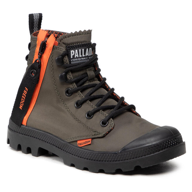 Palladium Schnürstiefeletten Palladium Pampa Unlocked U 77239-309-M Olive Night