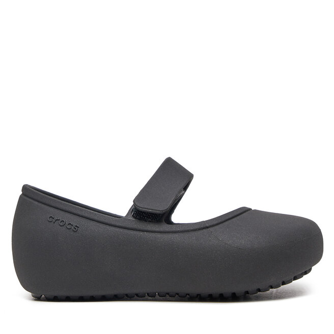 Baleriny Crocs Brooklyn Mary Jane Flat T - Czarny