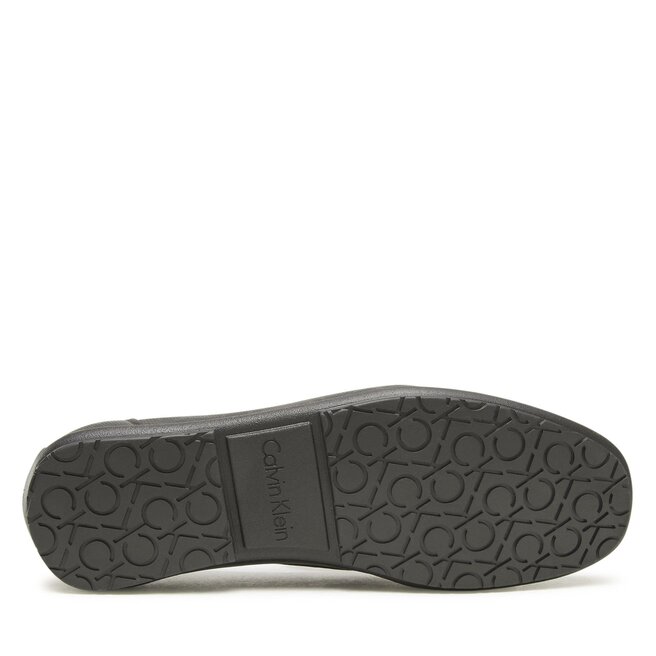 Calvin Klein Мокасини Calvin Klein Logo Hw Driver Mono HM0HM00843 Black Mono 0GJ