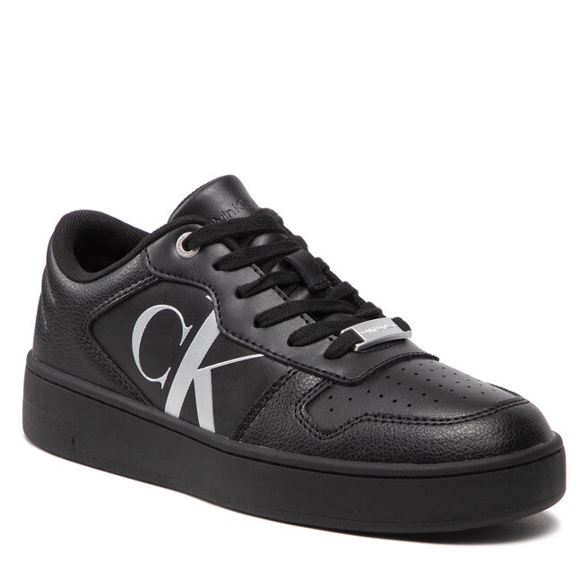 Sneakers Calvin Klein Jeans Basket Cupsole Bold Mono Lth Wn YW0YW00846 Triple Black 0GT