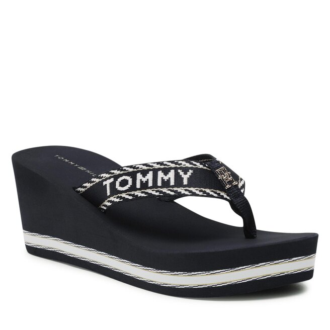 Infradito Tommy Hilfiger Webbing H Wedge Sandal FW0FW07149 Space