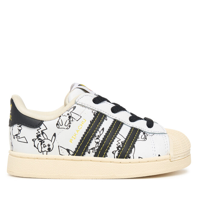 Sneakersy adidas Pokemon Superstar II Elastic Lace KJ5614 Biały