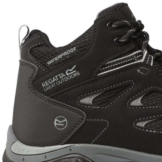 Regatta Trekkingschuhe Regatta Holcombe Iep RMF573 Black/Granite 9V8