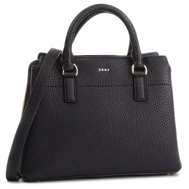 Bolso DKNY Bellah Md Satchel De R83D5686 Blk Gold 82 zapatos.es