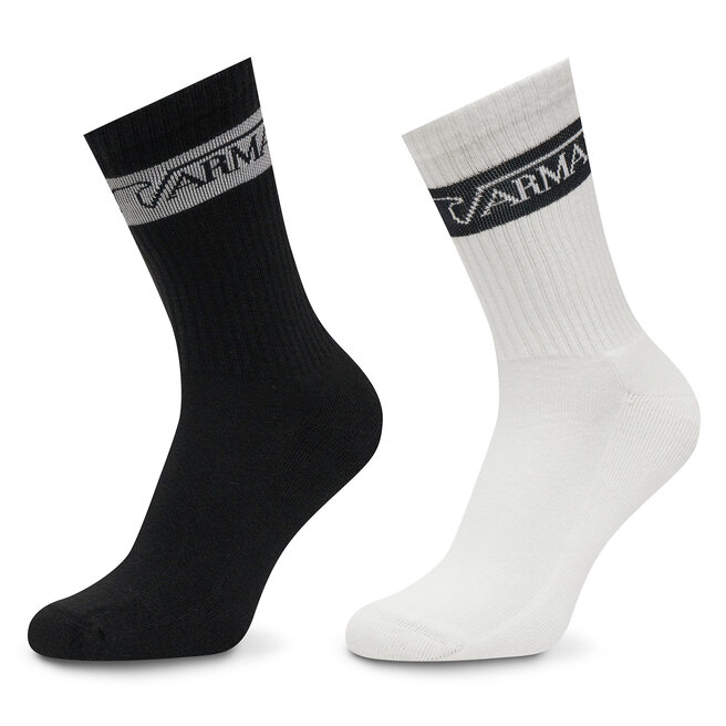 Zestaw 2 par wysokich skarpet męskich Emporio Armani Underwear 303122 4F328 - Kolorowy