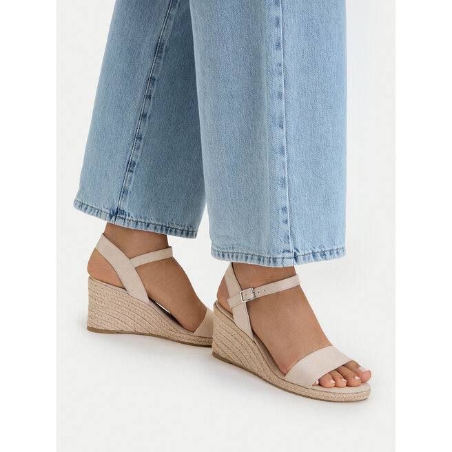 Espadryle Tamaris 1-28300-42 Beżowy - kobiece
