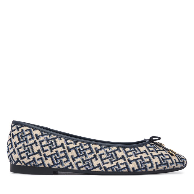 Baleriny Tommy Hilfiger Th Charm Jacquard Ballerina FW0FW09504 Kolorowy -