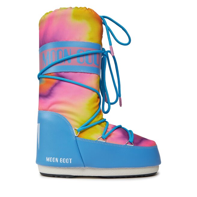 Śniegowce Moon Boot Tie Dye - S Niebieski