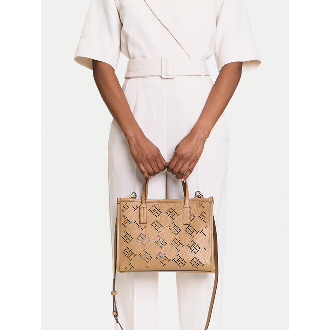 Torebka Tommy Hilfiger Th City Mini AW0AW17500 Brązowy -