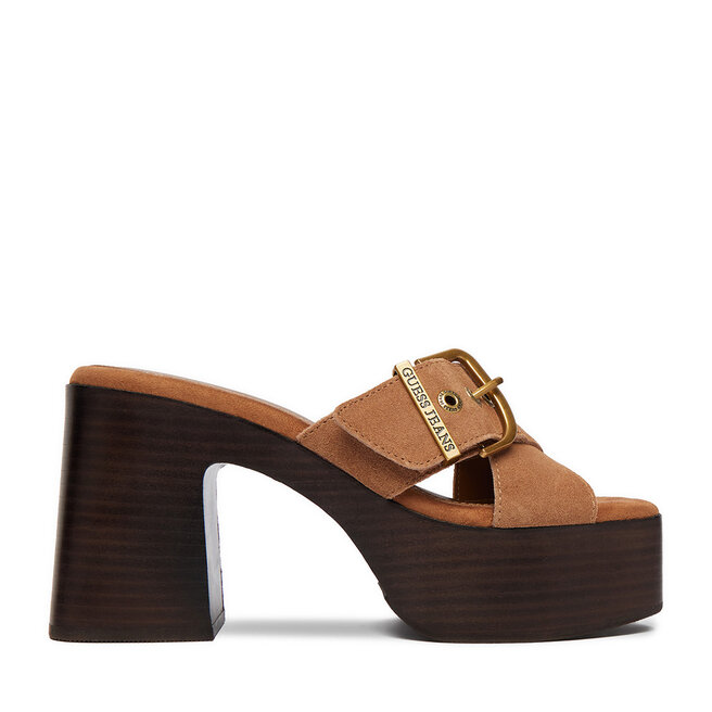 Klapki Guess Jeans CEO-JD421-3 Brązowy -