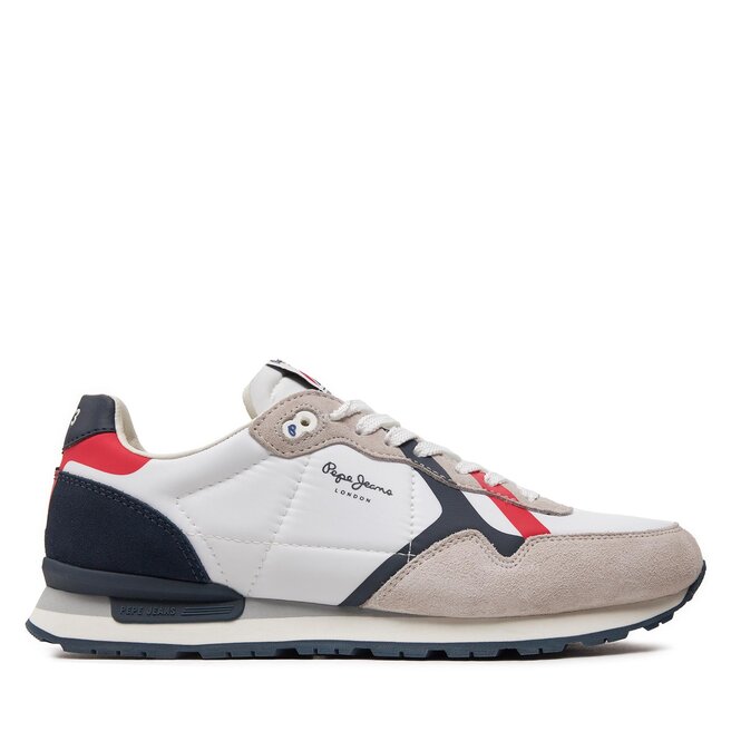 Sneakersy Pepe Jeans Brit Road M - Biały