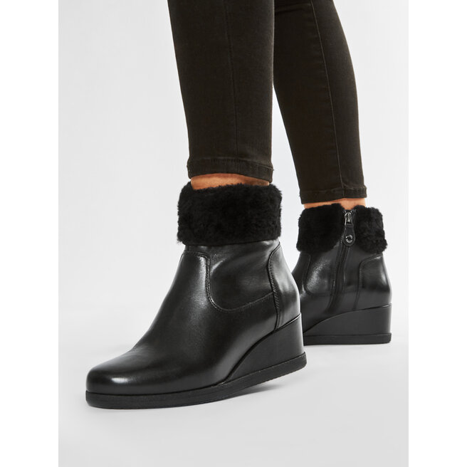 Geox Bokacsizma Geox D Anylla Wedge G D04LDG 00085 C9999 Black