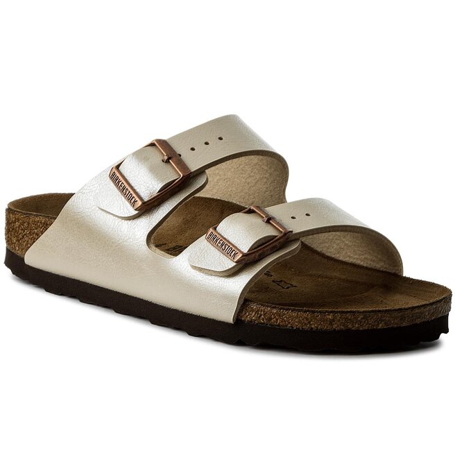 Klapki Birkenstock Arizona Birko-Flor - Złoty