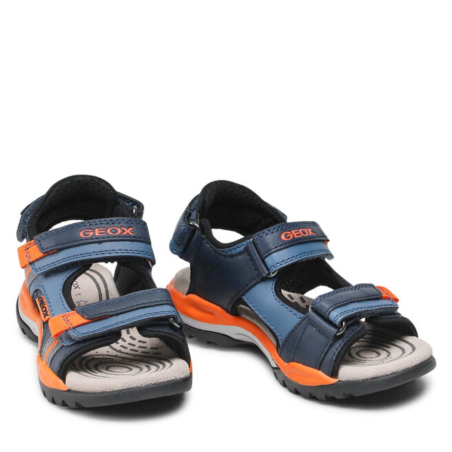 Sandales garçon Borealis B GEOX® - dk avio orange, Chaussures