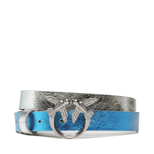 Pinko Dámský pásek Pinko Love Berry H2 Belt 20231 PLT01 100143.A0QT Turchese/A EI70