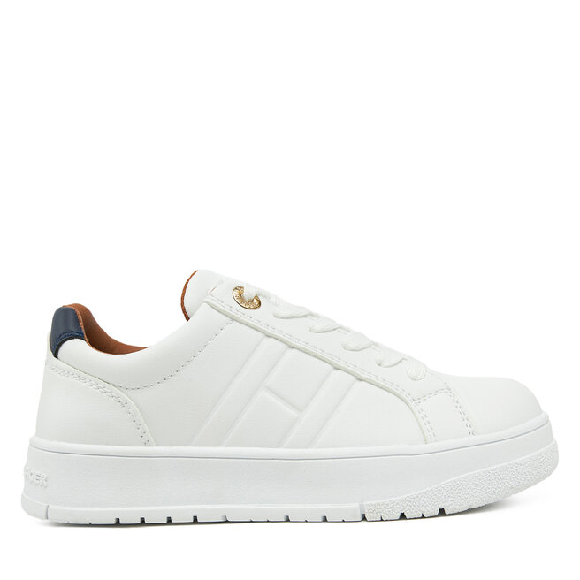 Sneakersy Tommy Hilfiger Low Cut Lace-Up Sneaker - M Biały