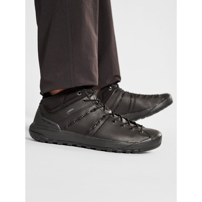 Κλειστά παπούτσια Mammut Hueco Advanced Mid GTX GORE-TEX  3020-06090-0052-1085 Black/Black • Www.epapoutsia.gr