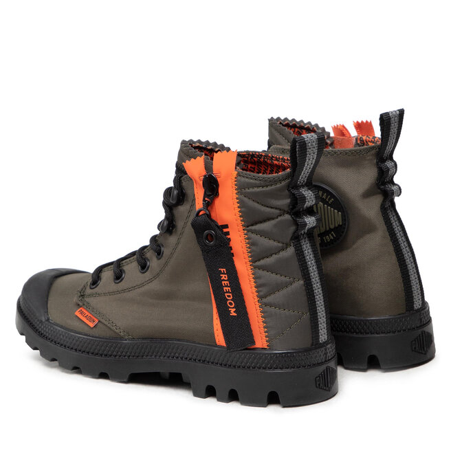 Palladium Schnürstiefeletten Palladium Pampa Unlocked U 77239-309-M Olive Night