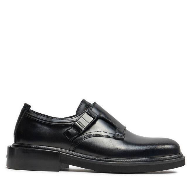 Półbuty Calvin Klein Monk Lth Hf - Czarny