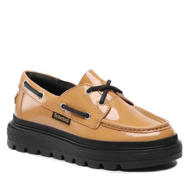 Pantofi Timberland Ray City Boat Shoe TB0A5WKRD021 Wheat Patent Leather