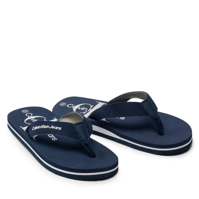 Calvin Klein Jeans Flip-flops Calvin Klein Jeans Logo Print Flip Flop V3B8-80155-0058 S Blue 800