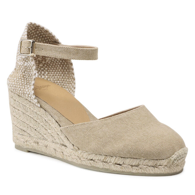 Espadryle Castañer Carol/6/002 - Beżowy