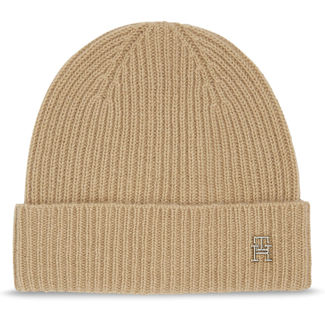 Czapka Tommy Hilfiger Cashmere Chic Beanie - Beżowy