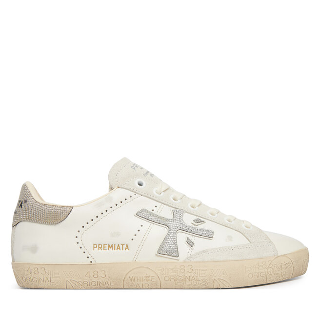 Sneakersy Premiata Stevend Var 8127 Écru - kobiece
