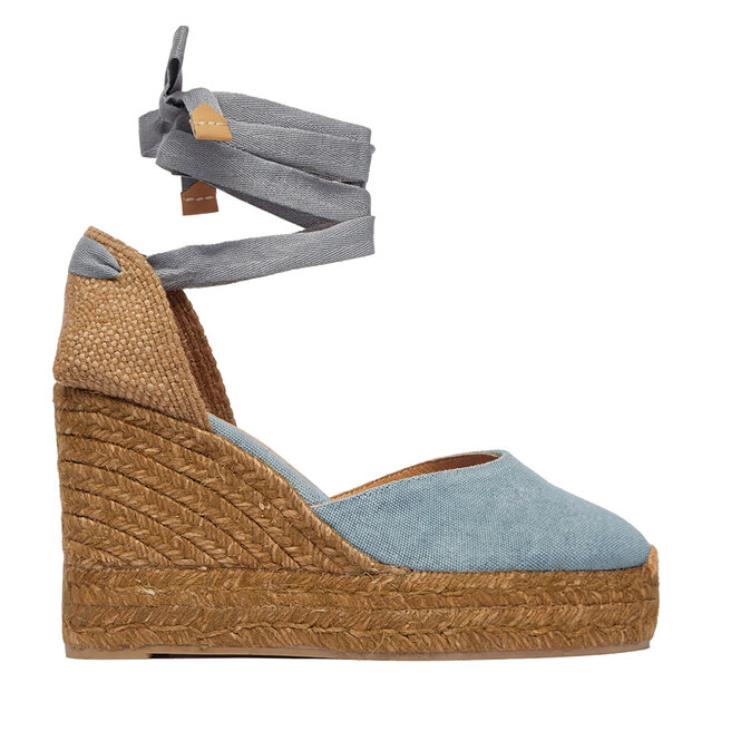 Espadryle Castañer Carina 25341 Niebieski - kobiece