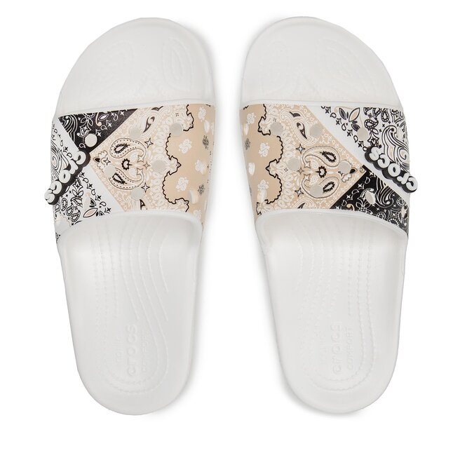 Crocs Чехли Crocs Classic Crocs Bandana Slide 208064 Cha/White