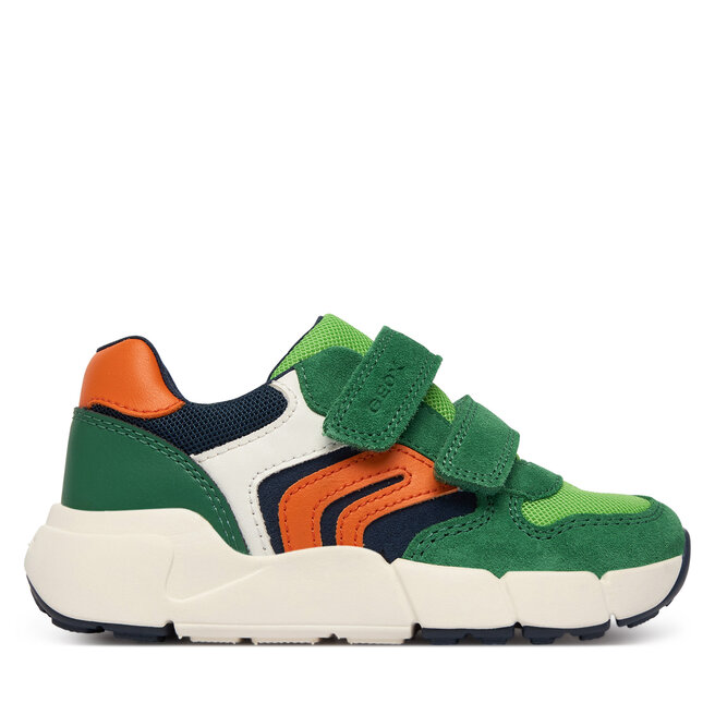 Sneakersy Geox B Flexyper Mini Boy B656GC 01422 C0587 S Zielony - chłopięce