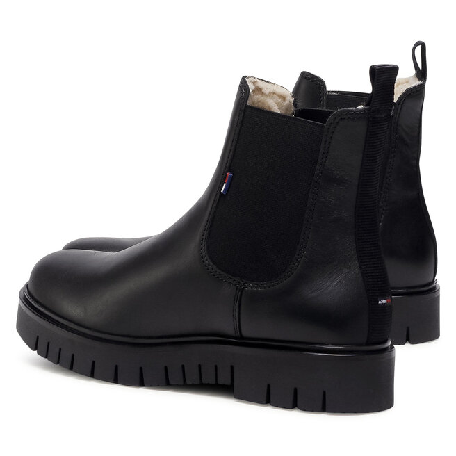 tommy hilfiger padded tongue chelsea boot