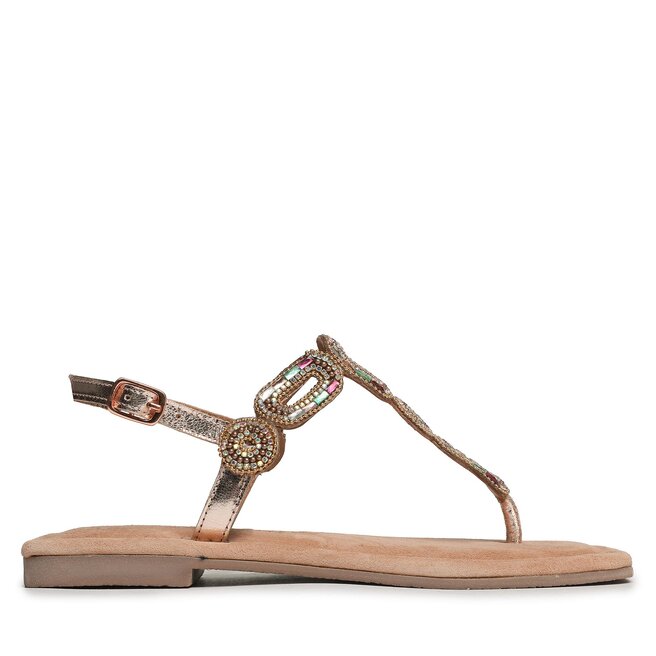 Shop LUNA BLU Rose Gold Sandals Online Westside