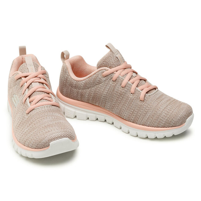 Buty Skechers Twisted Fortune 12614 NTCL Natural Coral eobuwie