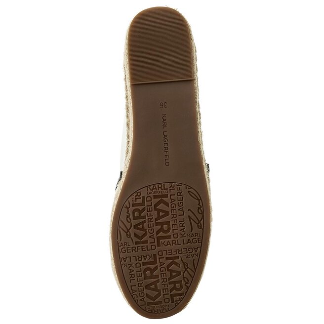 KARL LAGERFELD Еспадрили KARL LAGERFELD KL80111 White Lthr/Textile