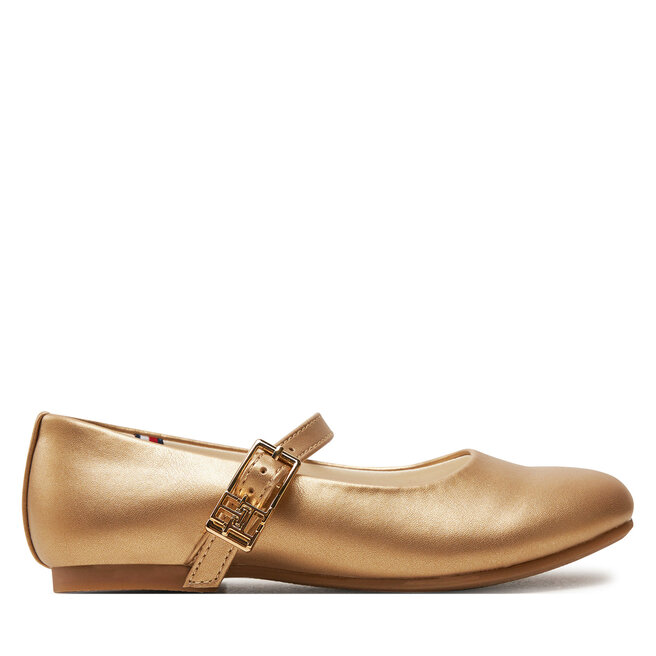 Baleriny Tommy Hilfiger - M Złoty